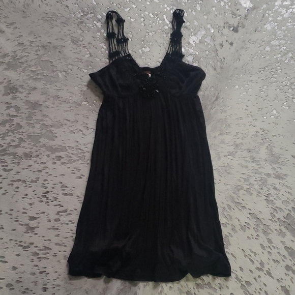 Free People Beaded Babydoll Dress NWT - Picture 7 of 10